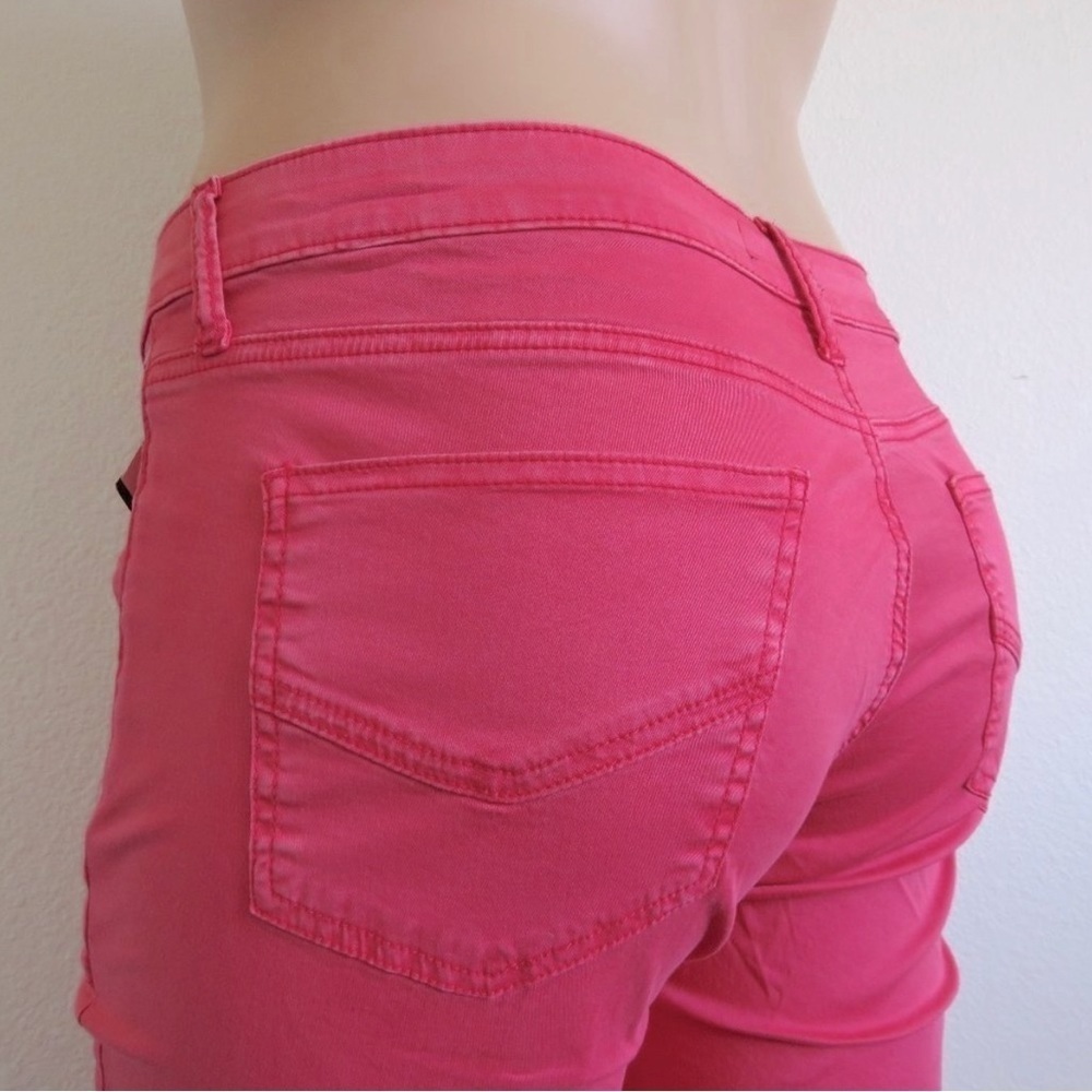KUT from the KLOTH Jeans Women DISTRESSED Button Fly Straight Leg Plus Size 16